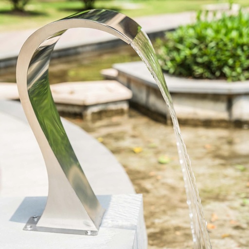 Cascada tipo Cobra de acero Inox 80 cm